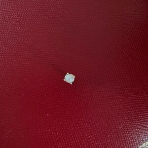 Mejuri Mini Yellow Gold Pearl Stud